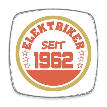 1962 - Square fridge magnet - white - Front