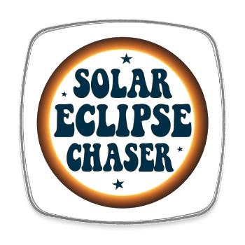 Solar eclipse chaser - Viereckiger Kühlschrankmagnet - Weiß - Vorne