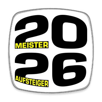 Champion and promoted team 2026 - Square fridge magnet - white - Front