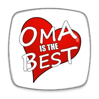 GRANDMA IS THE BEST - Square fridge magnet - white - Front