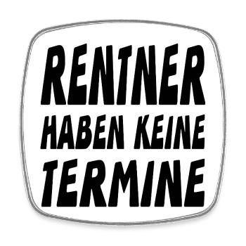 Pensioner - Square fridge magnet - white - Front