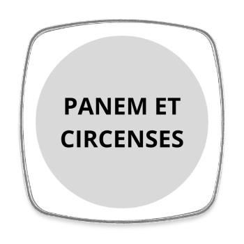 Panem et Circenses - Viereckiger Kühlschrankmagnet - Weiß - Vorne
