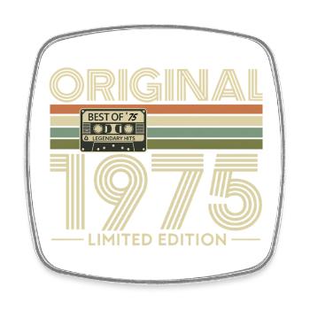 Original 1975 Hits Cassette Retro - Magnet carré - blanc - Devant
