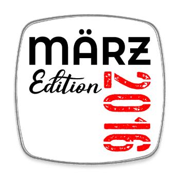 11. Geburtstag März 2016 - Viereckiger Kühlschrankmagnet - Weiß - Vorne