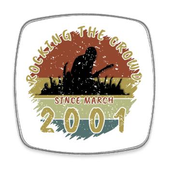 25e anniversaire Faire vibrer la foule GIT 03/2001 - Magnet carré - blanc - Devant