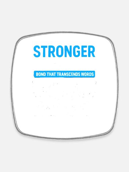 Stronger Together – Alliance of Strength - Square fridge magnet - white