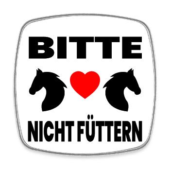 horses - Square fridge magnet - white - Front