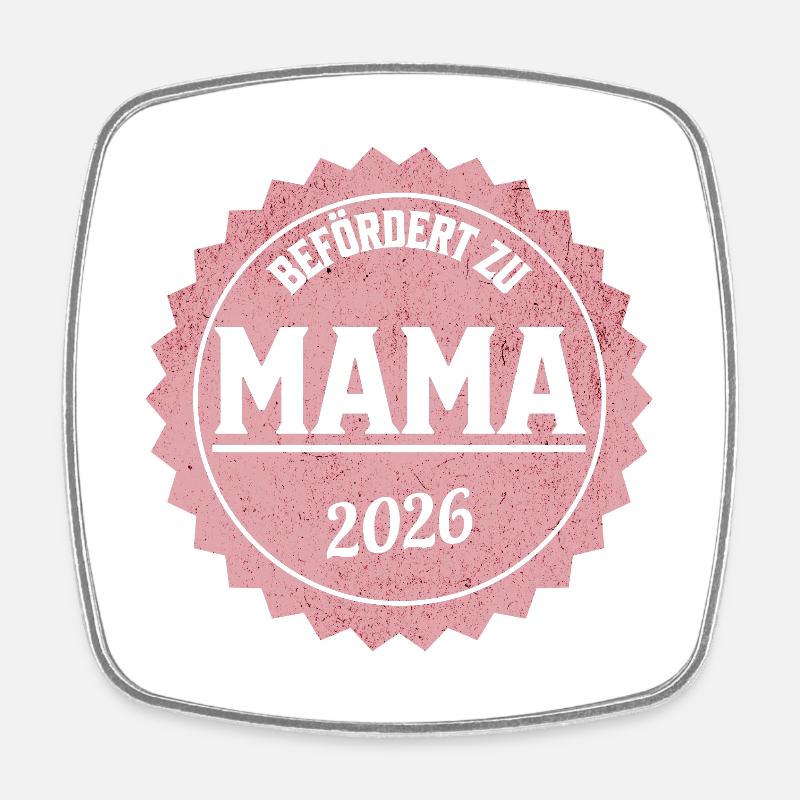 Promotion Maman 2026 - Magnet carré - blanc
