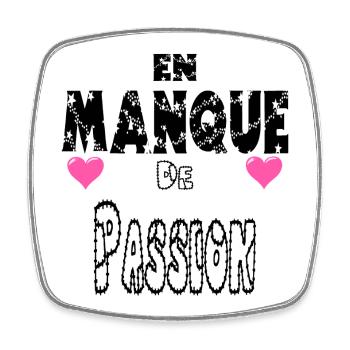 In Need of Passion - Square fridge magnet - white - Front