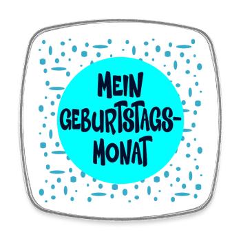 Geburtstagsmonat Geburtstag Humor - Viereckiger Kühlschrankmagnet - Weiß - Vorne