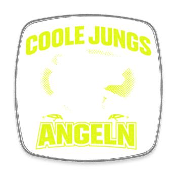 Cadeau de pêche pour la pêche et la marche des gars cool - Magnet carré - blanc - Devant