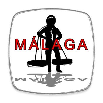 Malaga Cenachero  - Viereckiger Kühlschrankmagnet - Weiß - Vorne