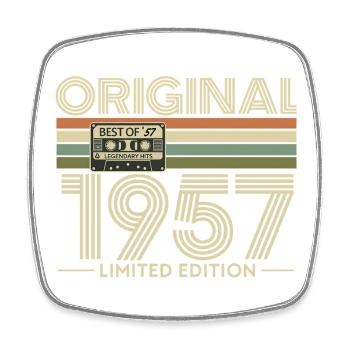 Original 1957 Édition Limitée Rétro - Magnet carré - blanc - Devant