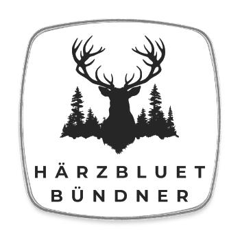 Härzbluetbündner - Square fridge magnet - white - Front