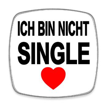 Single - Viereckiger Kühlschrankmagnet - Weiß - Vorne