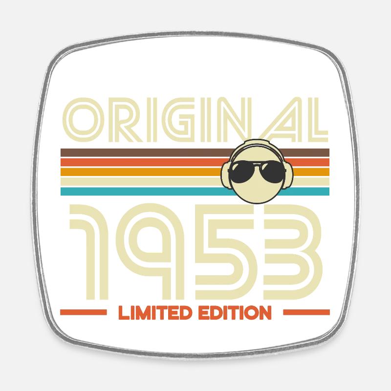 Original 1953 Retro Limited Edition - Square fridge magnet - white