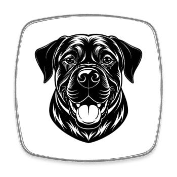 Mastiff dog - Square fridge magnet - white - Front