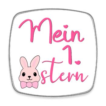 My First Easter Easter Bunny - Square fridge magnet - white - Front
