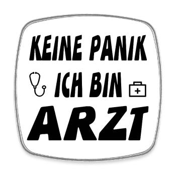 Doctor - Square fridge magnet - white - Front