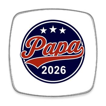 Dad 2026 - Square fridge magnet - white - Front
