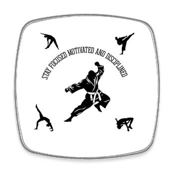 Fitness Combat - Square fridge magnet - white - Front