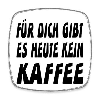 Kaffee - Viereckiger Kühlschrankmagnet - Weiß - Vorne