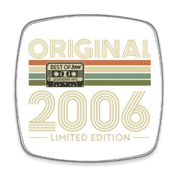 Original 2006 Limited Edition - Square fridge magnet - white - Front