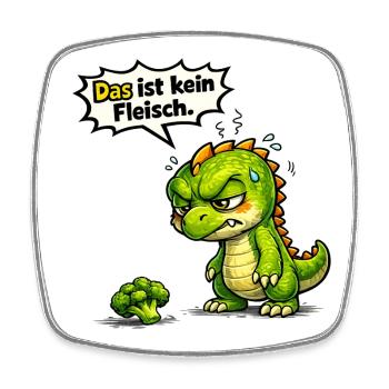 Lustiger Spruch Outfit Statement Motiv - Viereckiger Kühlschrankmagnet - Weiß - Vorne