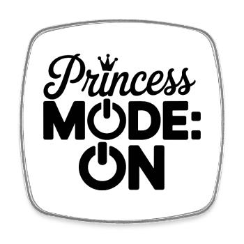 Conception du mode Princesse - Magnet carré - blanc - Devant