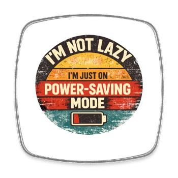 Mode économie d’énergie : déclaration - Magnet carré - blanc - Devant