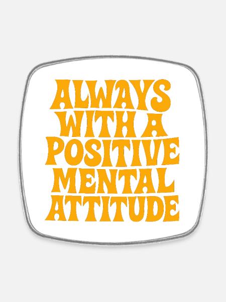 actitud_mental_postiva - Magnet carré - blanc
