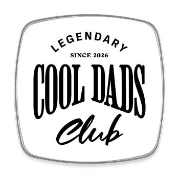 Legendary Cool Dads Club Since 2026 - Viereckiger Kühlschrankmagnet - Weiß - Vorne