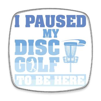 Disc Golf Gifts Disc Golf - Square fridge magnet - white - Front