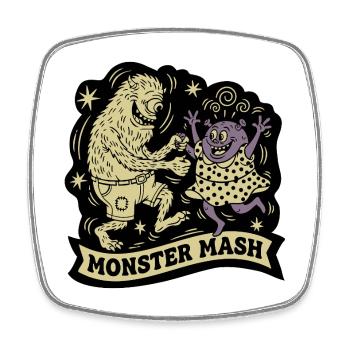 Monster Mash by Skashirts - Square fridge magnet - white - Front