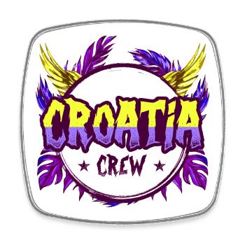 Croatia Crew Colorful - Square fridge magnet - white - Front