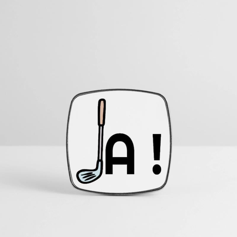 Golf Commitment Yes Square fridge magnet
