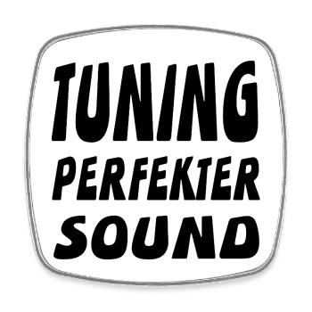 tuning - Square fridge magnet - white - Front