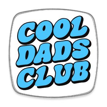 Cool Dads Club Papa Vater Vatertag - Viereckiger Kühlschrankmagnet - Weiß - Vorne