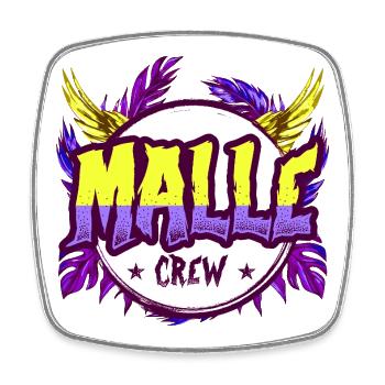 Malle Crew Bunt - Viereckiger Kühlschrankmagnet - Weiß - Vorne