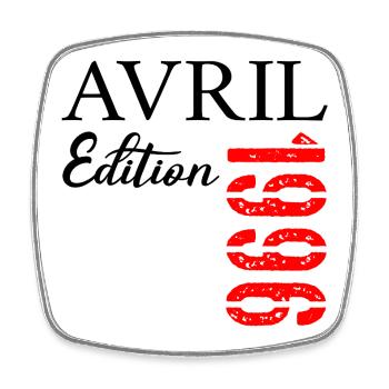 31e anniversaire Avril 1996  - Magnet carré - blanc - Devant