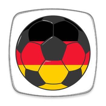 Football_team_Germany - Viereckiger Kühlschrankmagnet - Weiß - Vorne