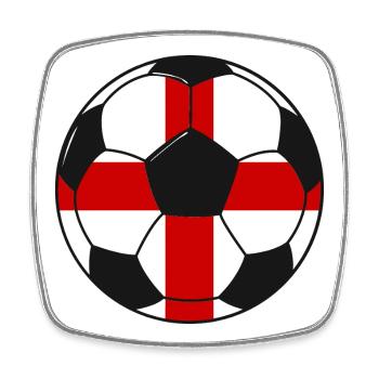 Football_team_England - Magnet carré - blanc - Devant