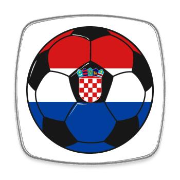 Football_team_Croatia - Magnet carré - blanc - Devant