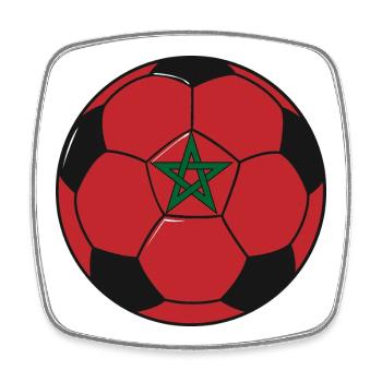 Football_team_Morocco - Square fridge magnet - white - Front