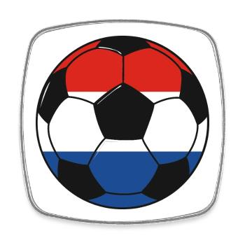 Football_team_Netherlands - Magnet carré - blanc - Devant