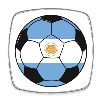 Football_team_Argentina - Magnet carré - blanc - Devant