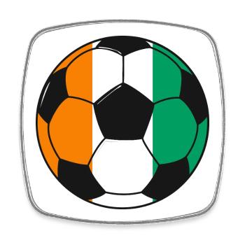 Football_team_Côte_d'Ivoire - Square fridge magnet - white - Front