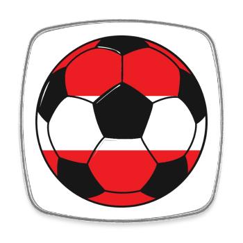Football_team_Austria - Magnet carré - blanc - Devant