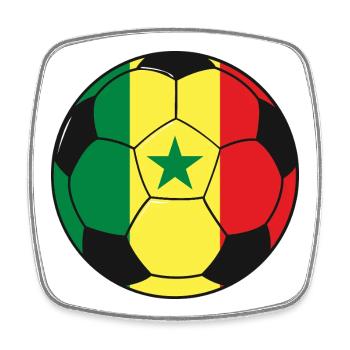 Football_team_Senegal - Square fridge magnet - white - Front