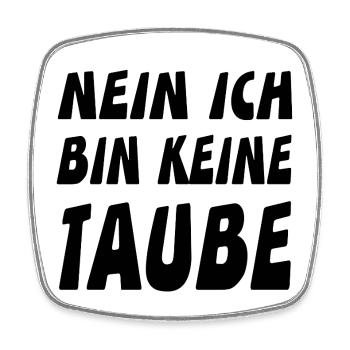 Tauben - Viereckiger Kühlschrankmagnet - Weiß - Vorne